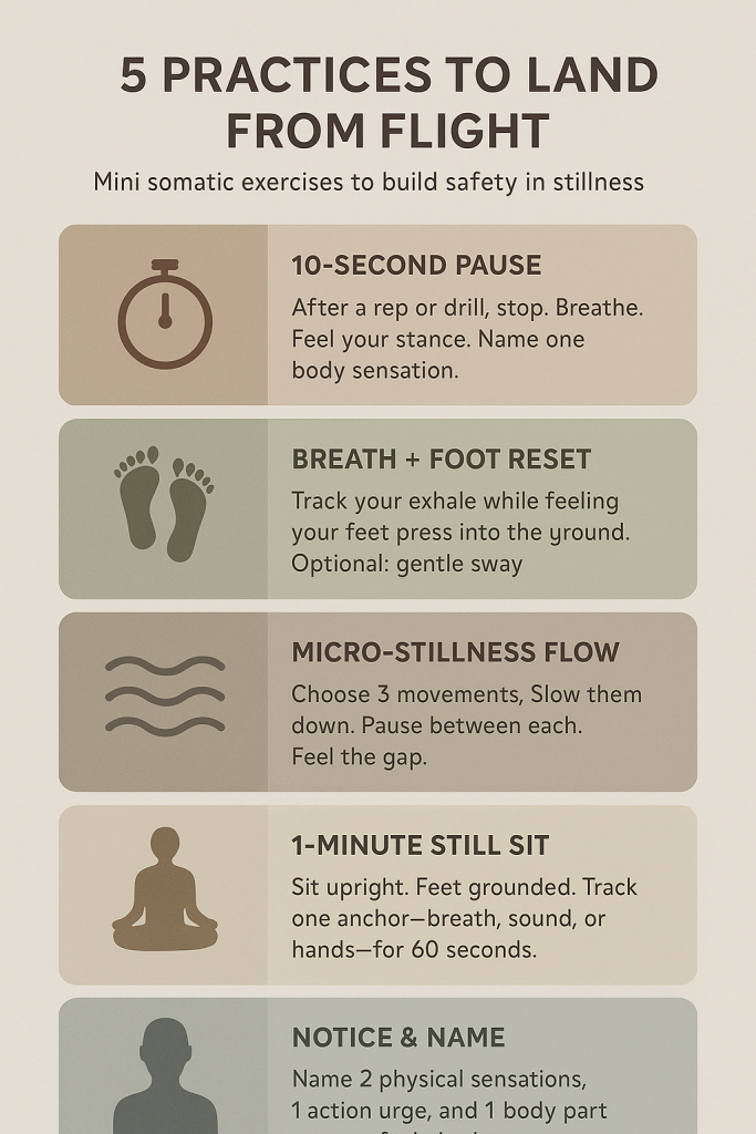 5 Practices to Land from Flight