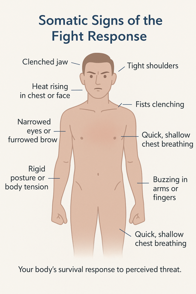 Somatic Signs of the Fight Response